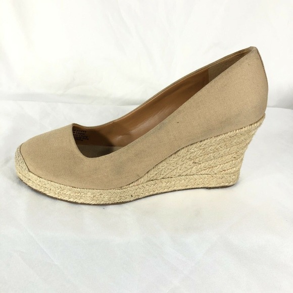 J.Crew Women's Canvas Espadrille Wedge Heel Size 9 A1244 Jute Sole - Picture 8 of 11
